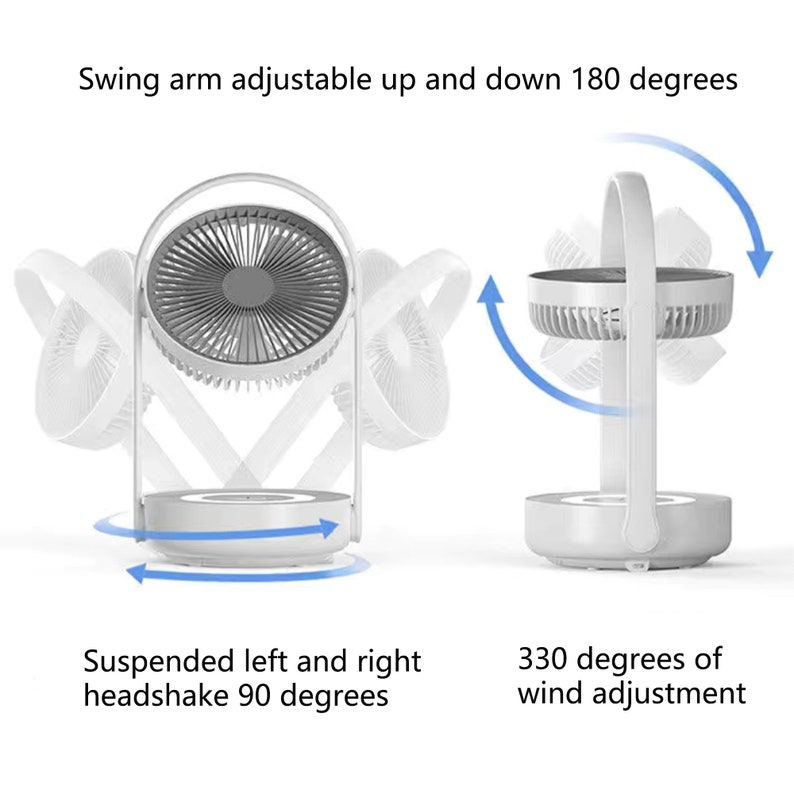 Wallmounted Electric Fan Desktop Portable Fan Mute Small Etsy