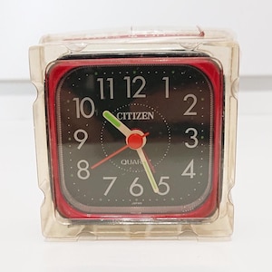 1990s【CITIZEN】ヴィンテージ モダンデザイン 卓上 置き時計 CITIZEN
