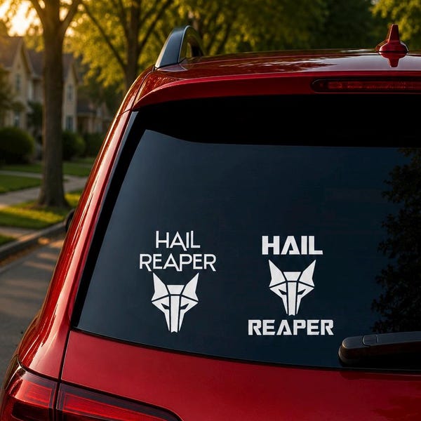 Red Rising Decal | Hail Reaper Sticker| Howlers | Sci-Fi Book Series Gift | Bookish Reader Sticker