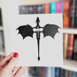 Fourth Wing | Iron Flame Decal Sticker | Tairn and Andarna | Onyx Storm Decal | Violet Sorrengail | The Empyrean | Dragon Decal