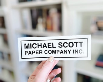 Michael Scott Paper Company Vinyl Decal - The Office TV Show Fan Art