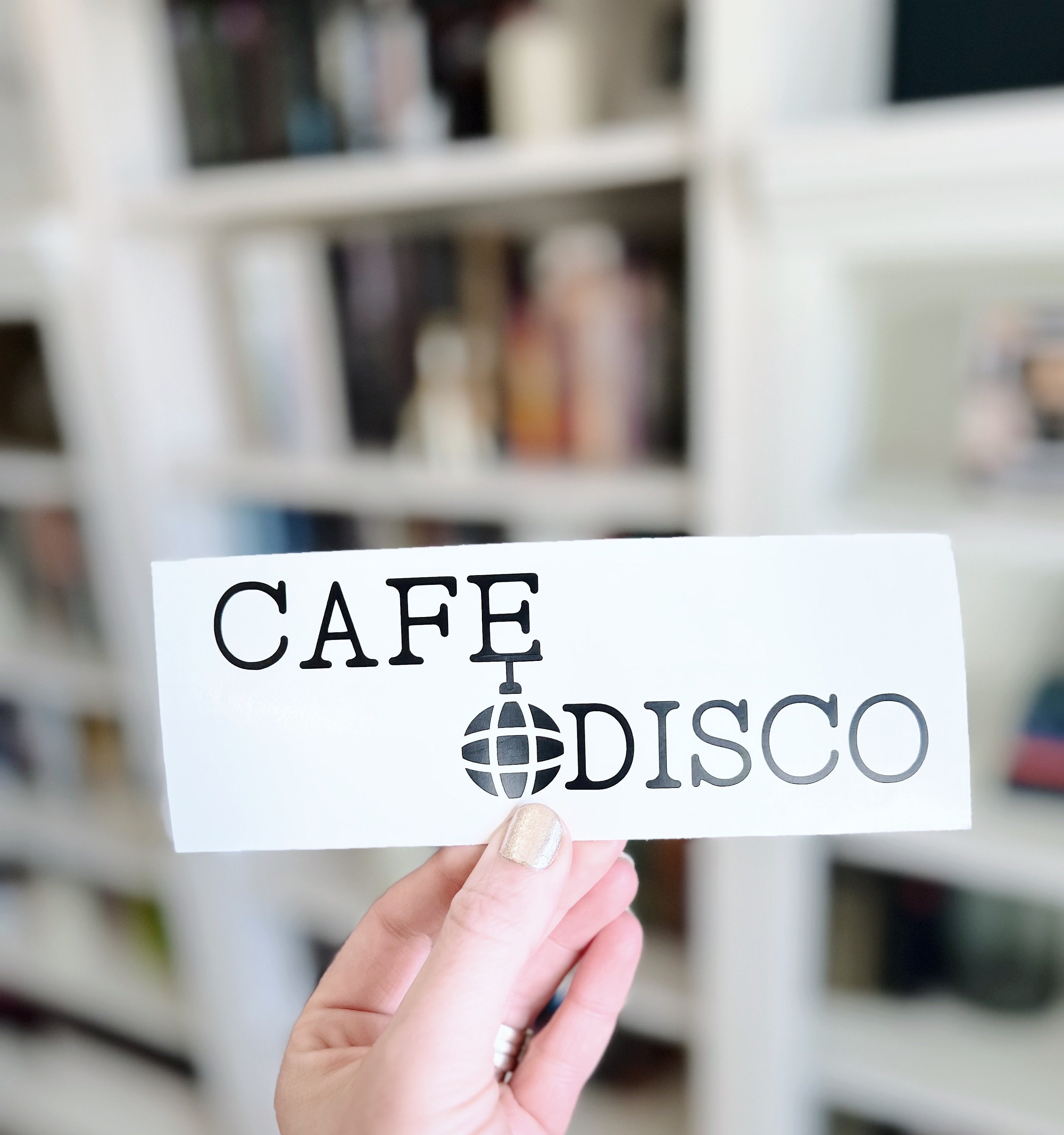 Cafe Disco Sticker for Sale by mlaudym