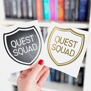 Quest Squad Patch Decal Sticker - Fourth Wing, Iron Flame Merch bild 1