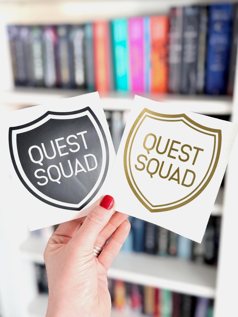 Quest Squad Patch Decal Sticker - Fourth Wing, Iron Flame Merch bild 1