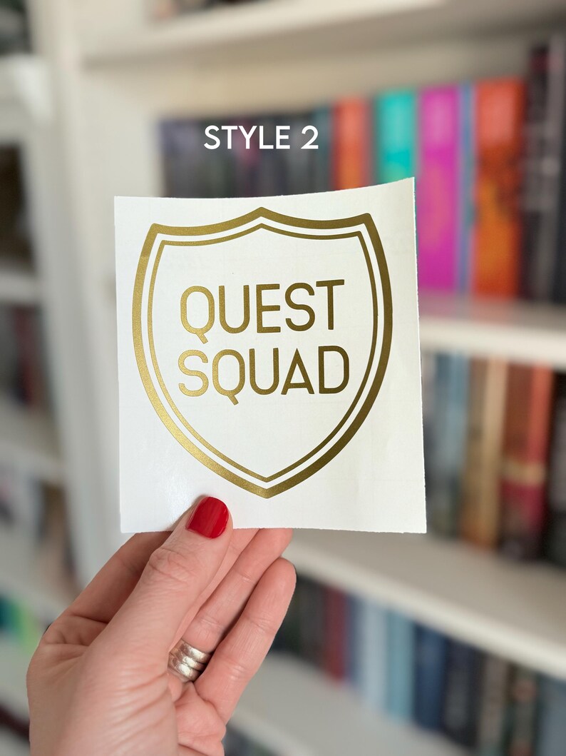 Quest Squad Patch Decal Sticker - Fourth Wing, Iron Flame Merch bild 3