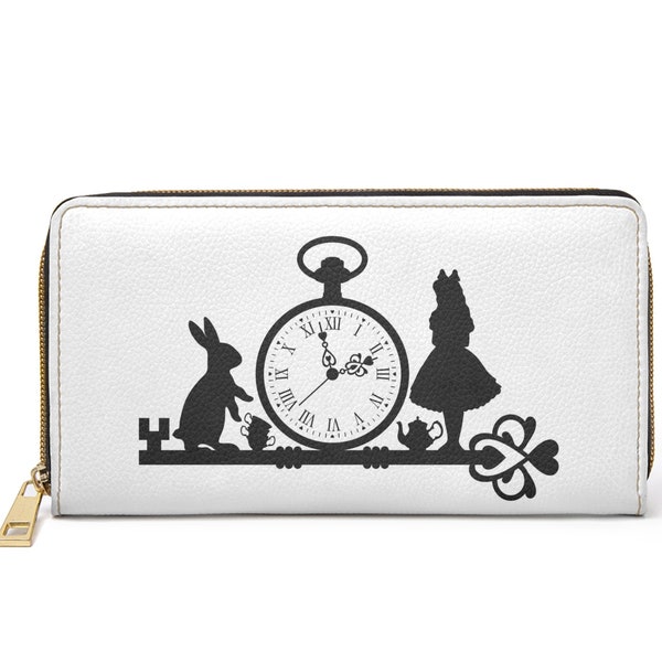 Alice in Wonderland White Rabbit Zipper Wallet