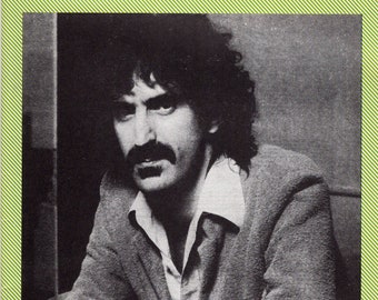Zappa ... Mother People ... 30 ... Rare Fanzine. 1985