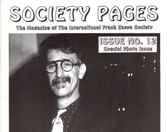 Zappa ... Society Pages ... Issue 12 ... Rare Fanzine. 1990's.