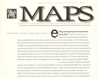 MAPS/Psychedelic ... Bulletin of the Multidisciplinary Assoc. for Psychedelic Studies ... Vol X, No. 2. 2000.