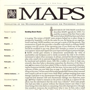 MAPS/Psychedelic ... Bulletin of the Multidisciplinary Assoc. for Psychedelic Studies ... Vol VI, No. 2, New Year 1996.