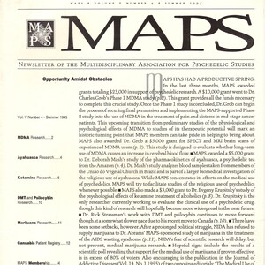 MAPS/Psychedelic ... Bulletin der Multidisciplinary Assoc. für Psychedelische Studien... Vol V, Nr. 4, Sommer 1995.