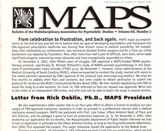 MAPS/Psychedelic ... Bulletin of the Multidisciplinary Assoc. for Psychedelic Studies ... Vol XII, No. 2, Summer 2002.