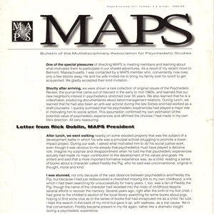 MAPS/Psychedelic ... Bulletin der Multidisciplinary Assoc. für Psychedelische Studien ... Vol VIII, Nr. 4, Winter 1998/99