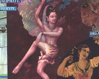 Dancer Rave #2 ... Original rave poster collage artwork, paper reprint ...