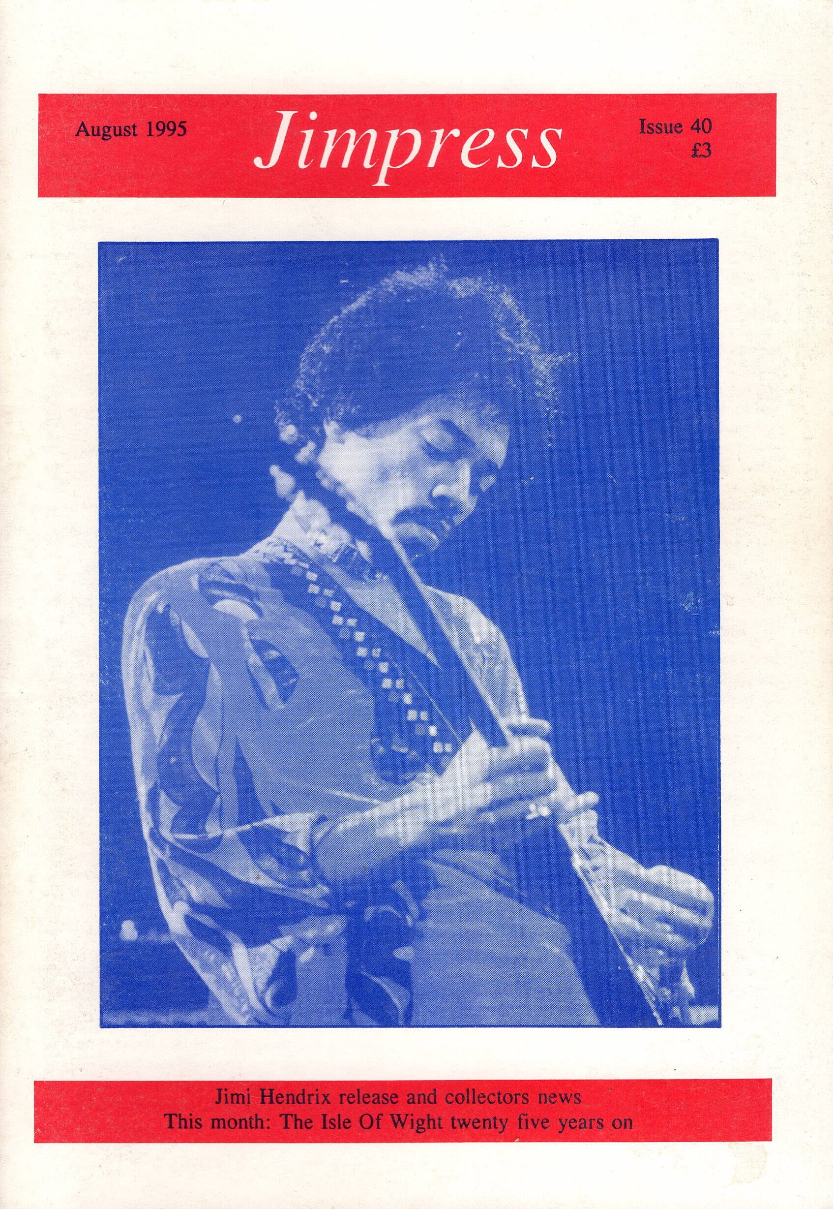 Jimpress, Issue 40 August 1995 - Jimi Hendrix Release & Collector News.