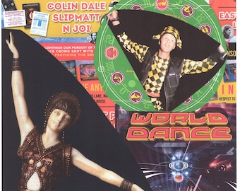 Raindance #2 ... Original rave collage poster artwork, paper reprint ...