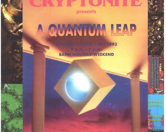 Cryptonite Rave ... Original rave collage artwork, paper reprint ...