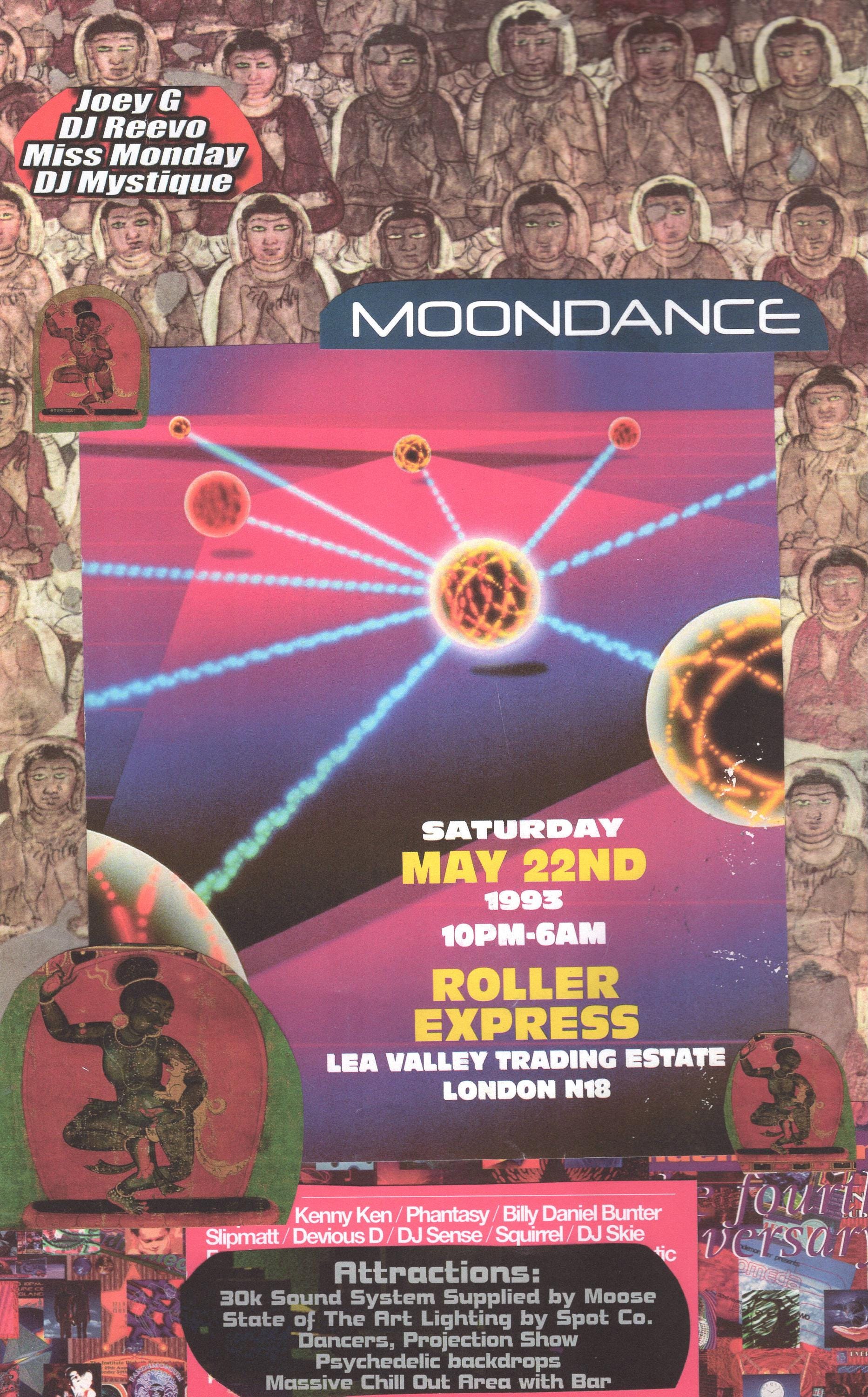 Rave Art - Moondance Rave ... Original Collage Artwork, Paper Reprint ...