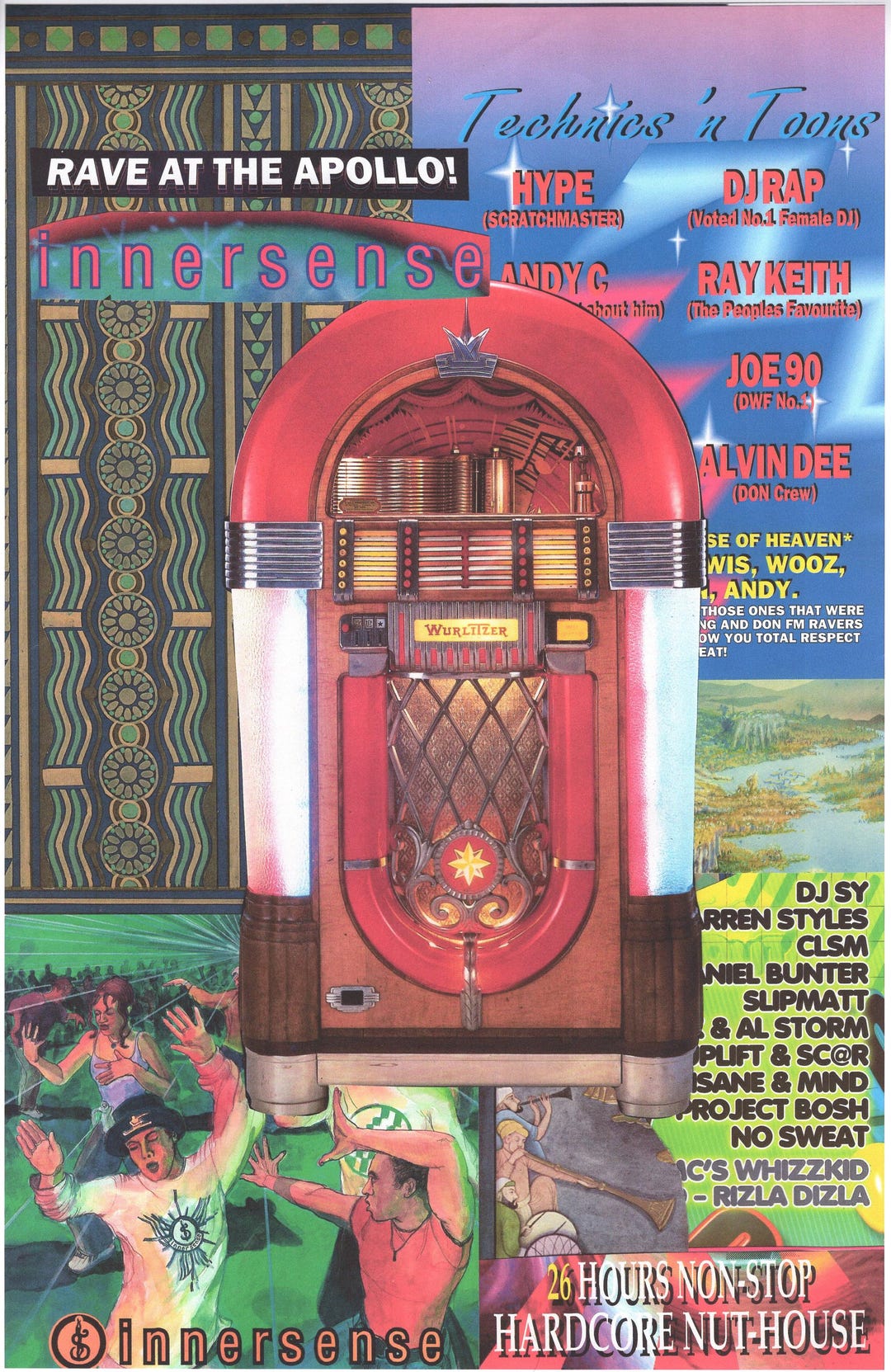 Rave Art - Innersense Rave ... Original Collage Poster Artwork, Paper ...