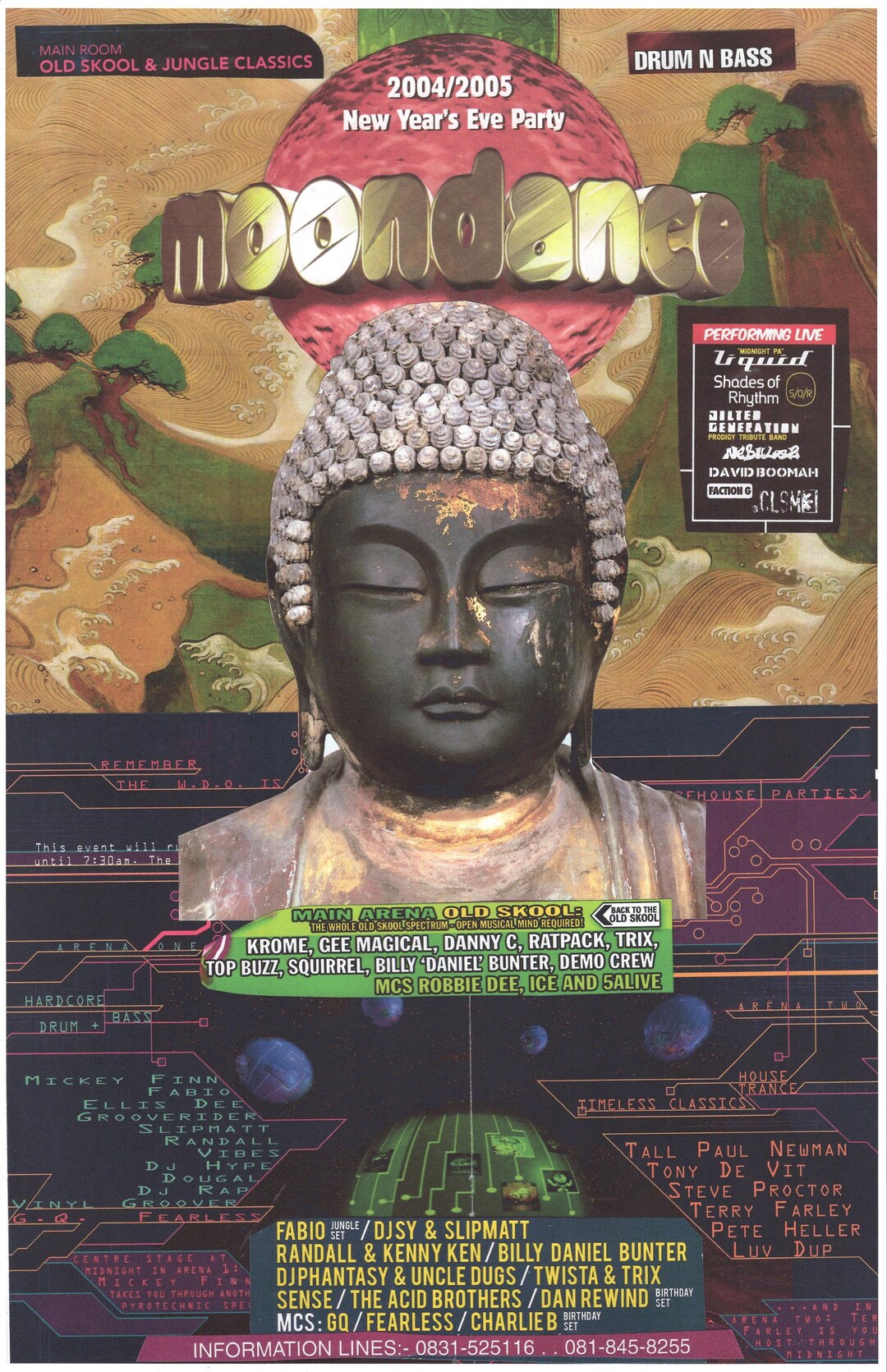 Rave Art - Moondance Rave #3 ... Original Poster Collage Artwork, Paper ...