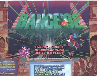 Dance 92 Rave #2 ... Original rave collage artwork, paper reprint ...