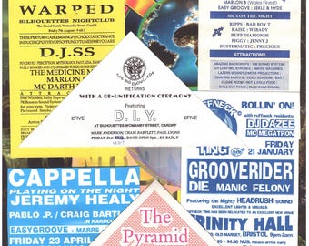 Early Raves ... Original rave collage artwork, paper reprint ...