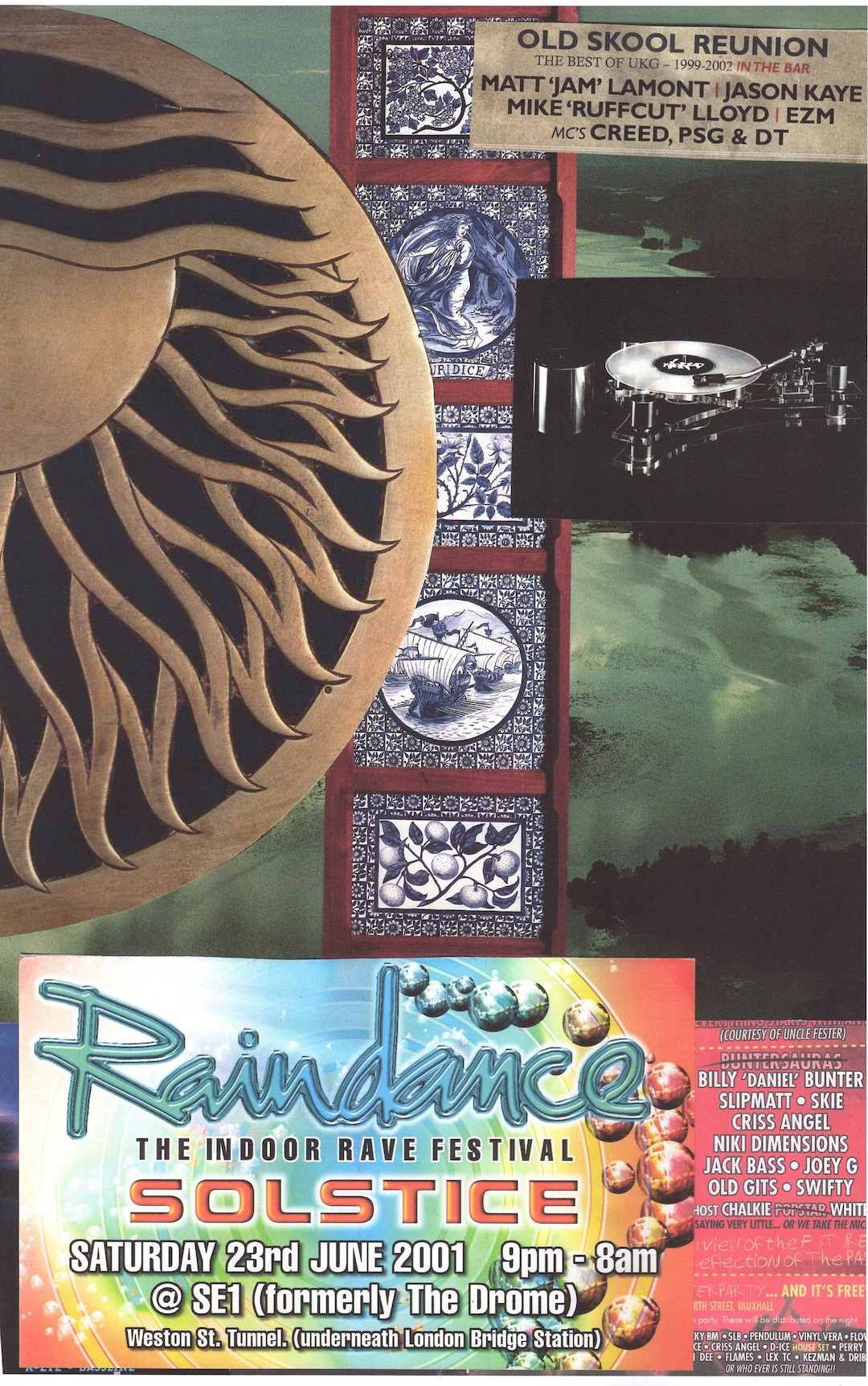 Raindance #1 ... Original Rave Collage Poster Artwork, Paper Reprint ...