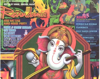 Raindance #3 ... Original rave collage poster artwork, paper reprint ...