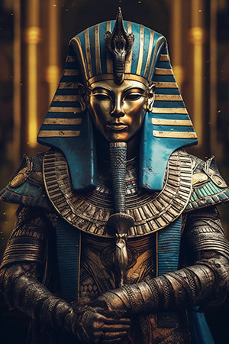 Egyptian Pharaoh Digital Download Poster Art - Etsy