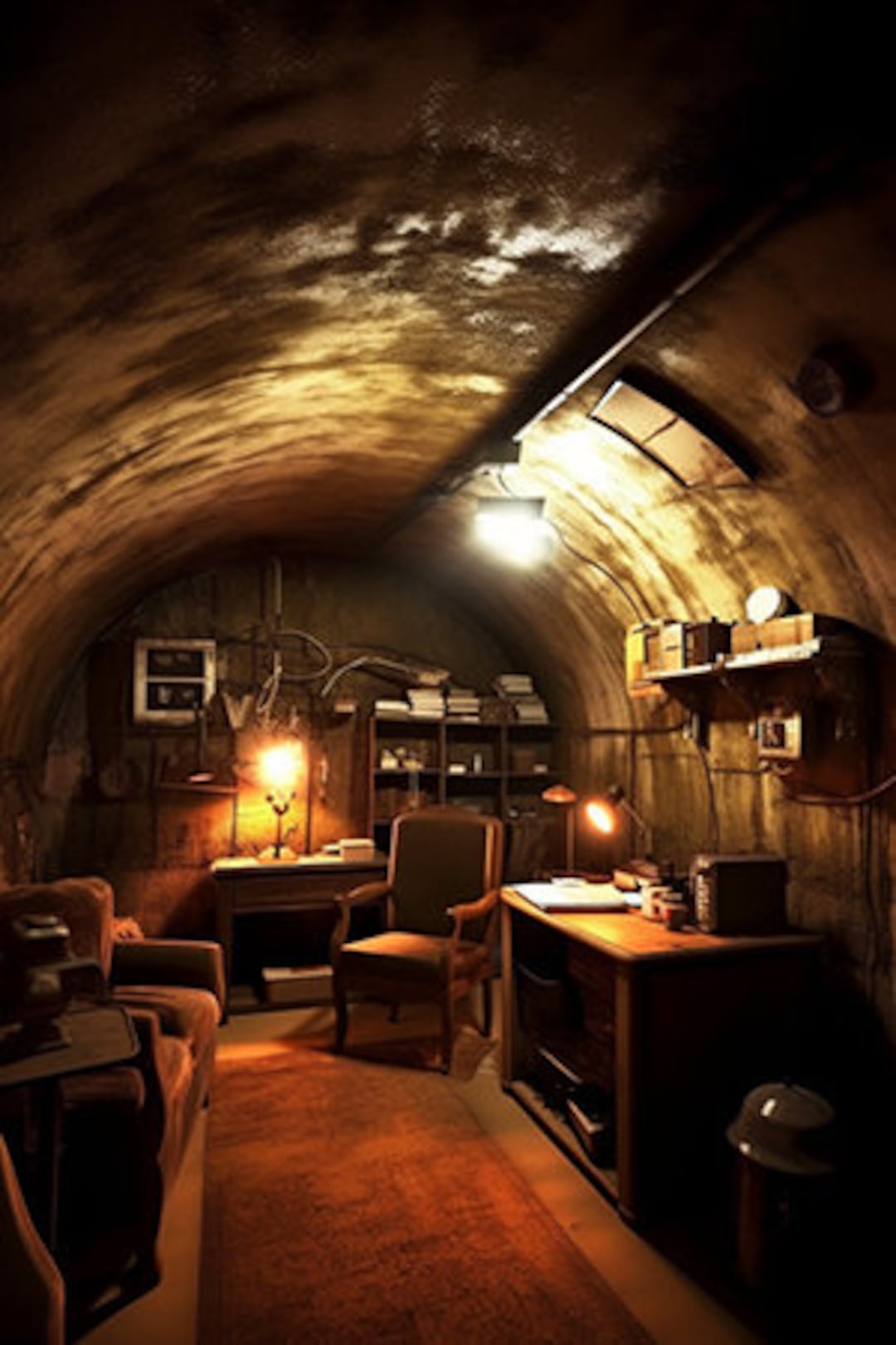 Underground Bunker Digital Download Poster Art Etsy