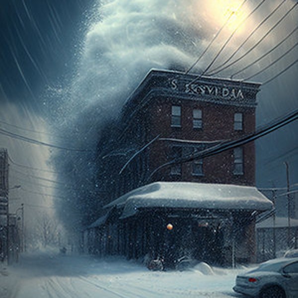 Snow Storm - Digital Download Poster Art