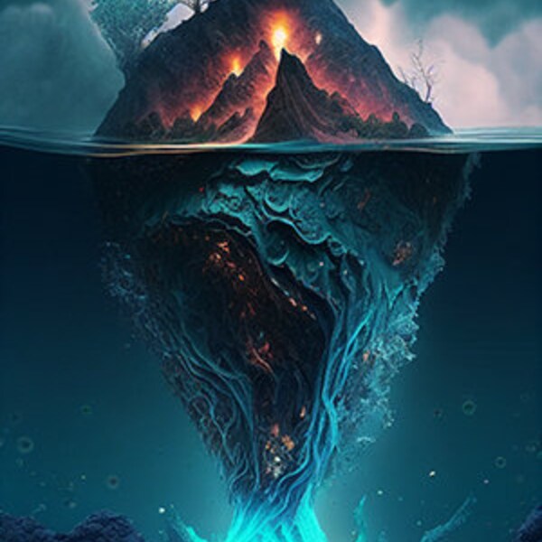 Volcano - Digital Download Poster Art