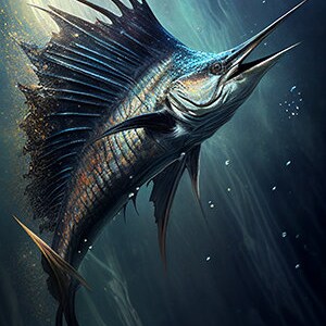 Sailfish - Digital Download Poster Art