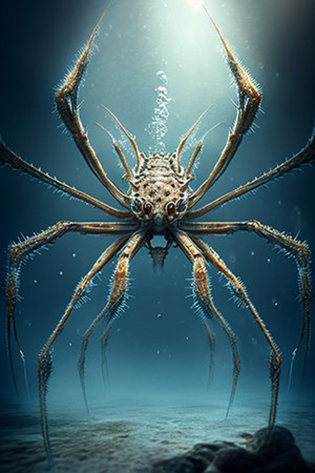 Giant Sea Spider Digital Download Poster Art Etsy