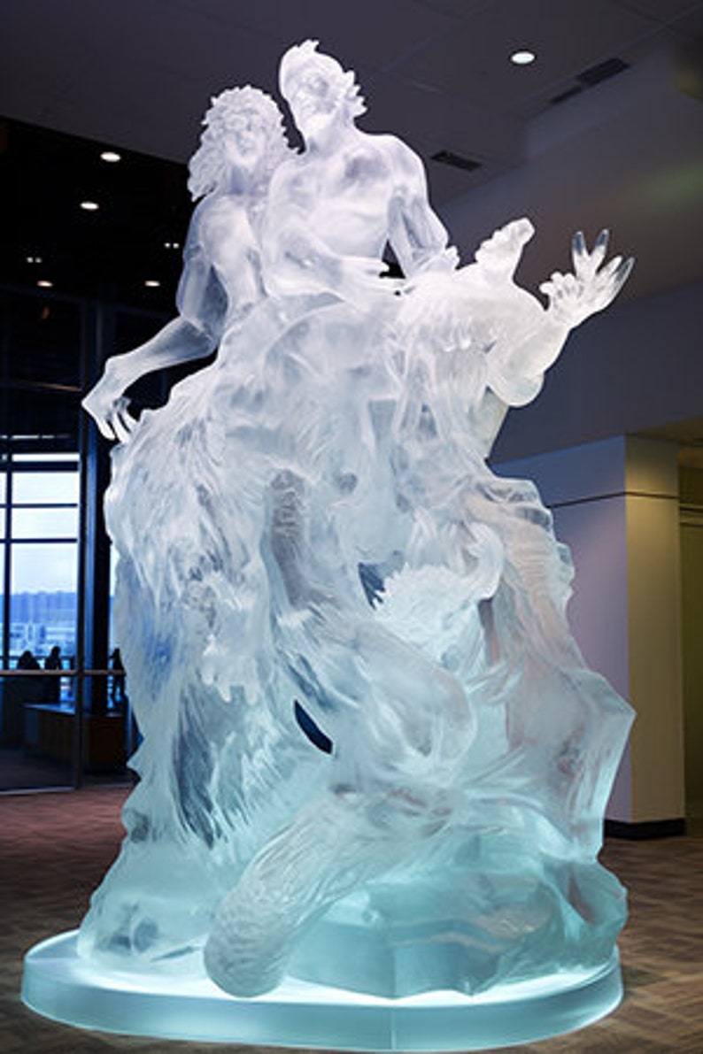 Ice Sculpture Digital Download Poster Art image 1