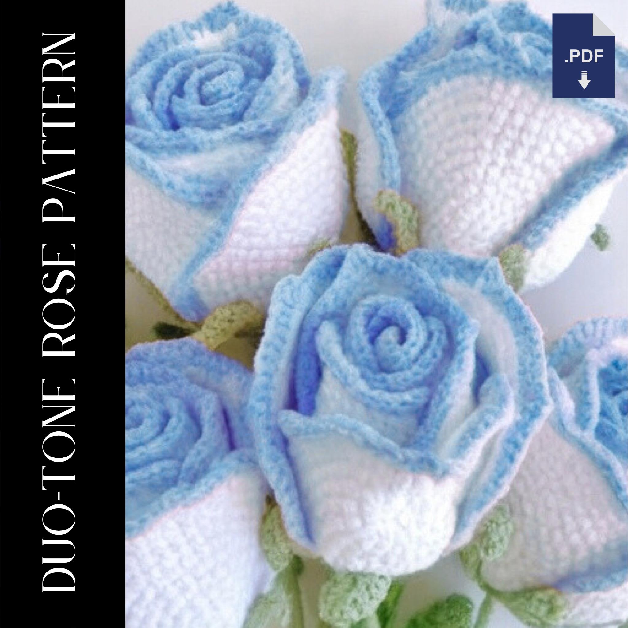 ROSAE︱Crochet Pattern Flower Bouquet Rose Multicolor Flower Crochet Pattern Gift