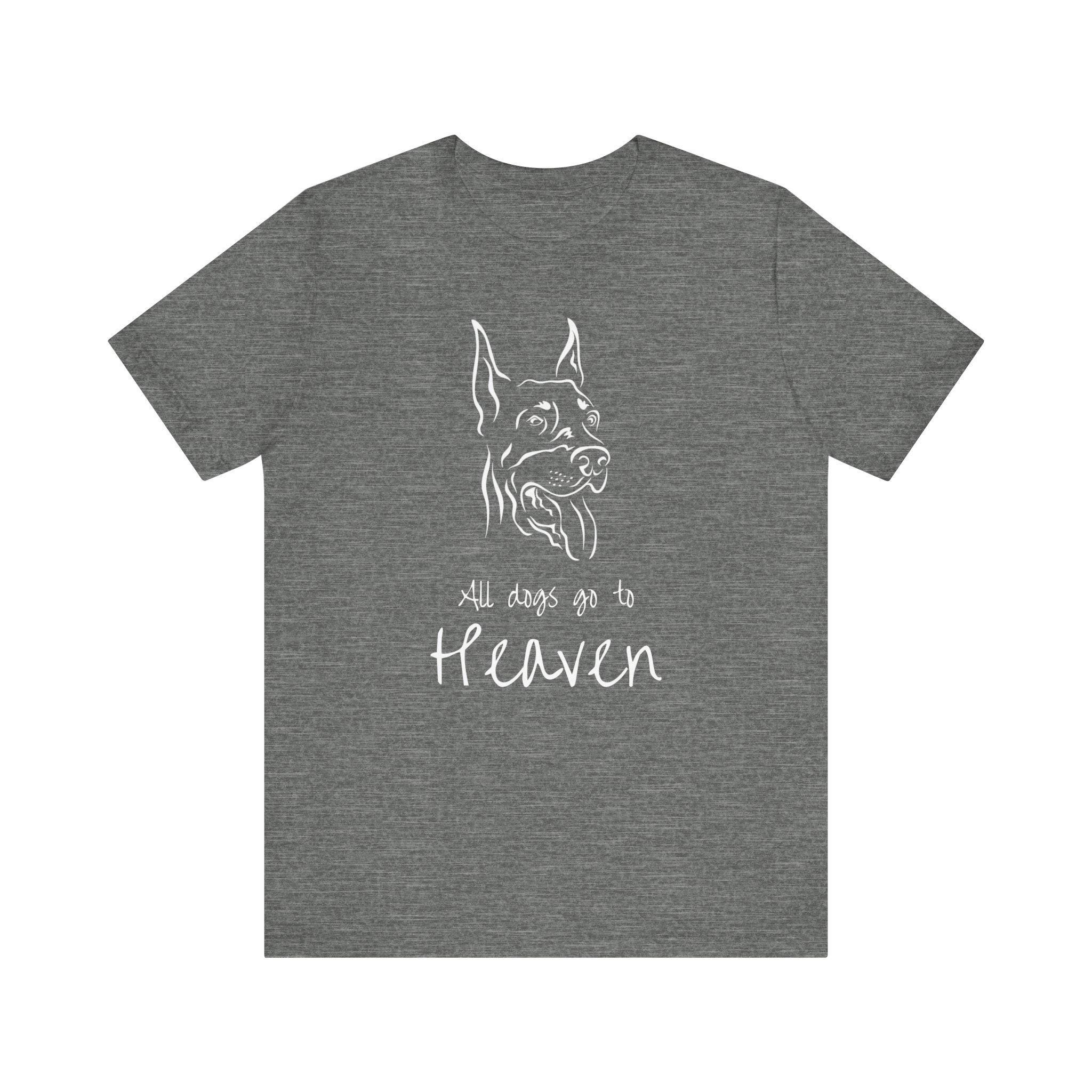 Doberman Love - Bella+Canvas Jersey Tee - All Dogs Go to Heaven