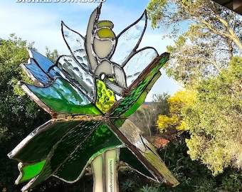 Dancing Lady PATTERN for stained glass spinner - Fairy - DIGITAL DOWNLOAD