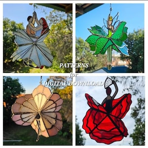 COMBO PATTERN SET - Patterns for Couples Waltz, Fairy, Cancan and Flamenco spinners - Digital Download