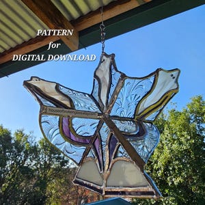 Ghost pattern for stained glass spinner - DIGITAL DOWNLOAD