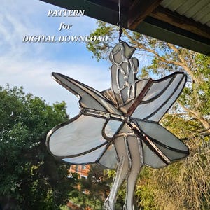 Dancing Lady PATTERN for stained glass spinner - Marilyn - DIGITAL DOWNLOAD