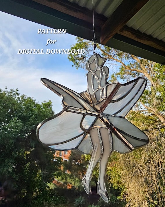Dancing Lady PATTERN for Stained Glass Spinner - Marilyn - DIGITAL
