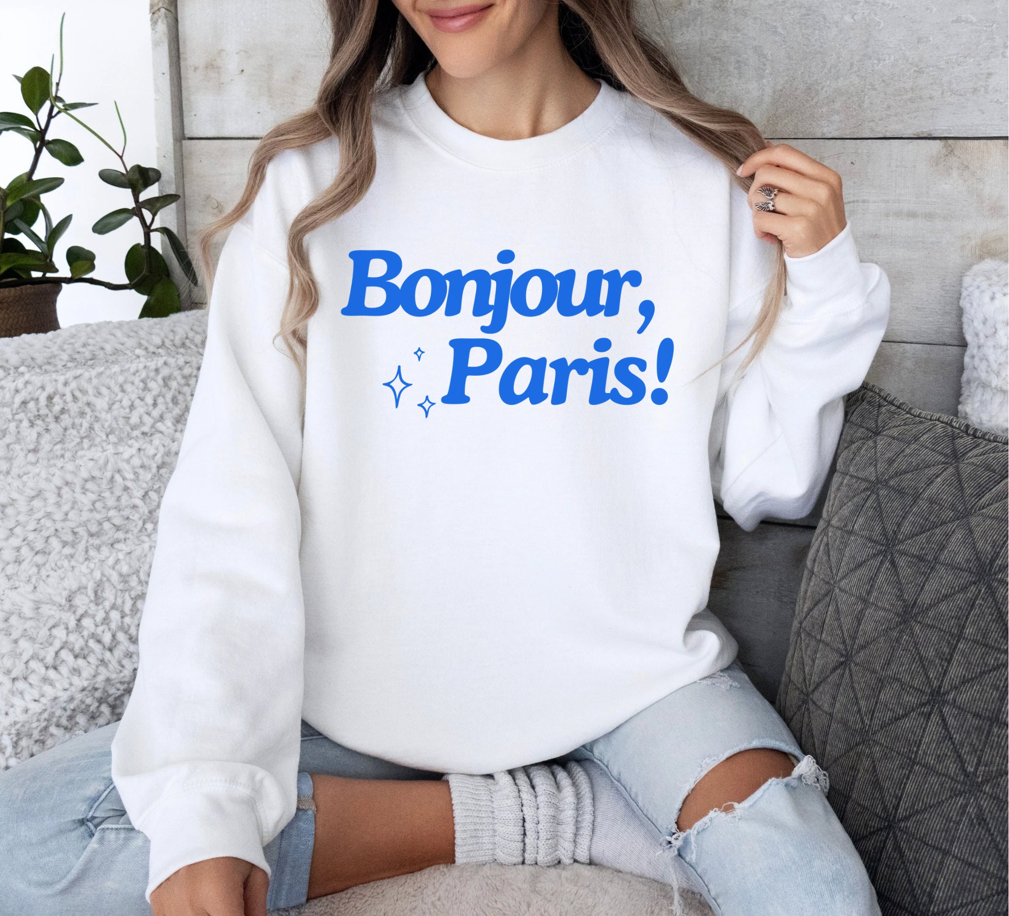 French Slogan Jumper Etsy