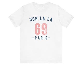 Ooh La La Paris grafisch T-shirt, trendy chique stijl