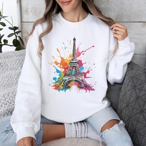 Paris Eiffel Tower Sweatshirt | Paris Sweater | French Sweatshirt | Eiffel Tower Jumper | Paris Clothing | Paris Gift | Trendy Sweatshirt