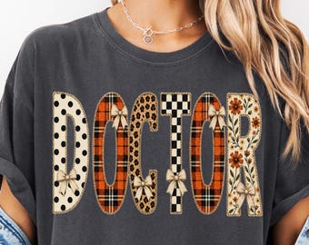 Fall Doctor Shirt, In My Doctor Era Shirt, Autumn Physician T-Shirt, Medical Doctor Gift, Pumpkin Spice Comfort Colors Tee