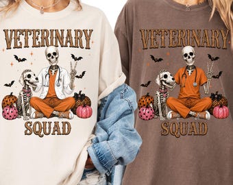 Veterinary Squad Shirt, Vet Tech Team Tee, Animal Hospital Staff Gift, Veterinarian Coworker Shirt, Comfort Colors® Veterinary Clinic Top