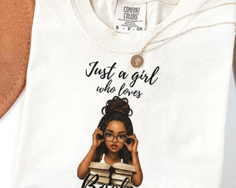 Black Girl Reading T-shirt, Book Lover Gift, Black Woman Book Club Shirt, Bookish T-shirt, Black Girl Reading Shirt, Book Lover Gift