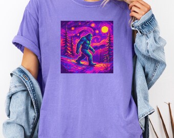 Sasquatch T-shirt, Funny Bigfoot Shirt, Cute Bigfoot Shirt for Women, Nature Lover Gift for Her, Cryptid Lover T-Shirt, Cryptozoology Shirt
