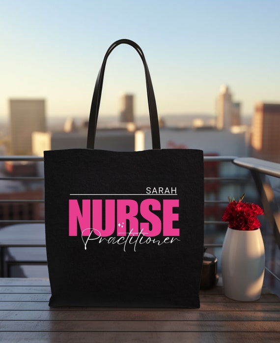 Personalized Nurse Practitioner Tote Bag With Name Future Nurse Practitioner School Tote Nursing Student Graduation Gift NP Work Bag Etsy